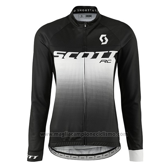 2016 Abbigliamento Ciclismo Donne Scott Verde e Bianco Manica Lunga e Salopette