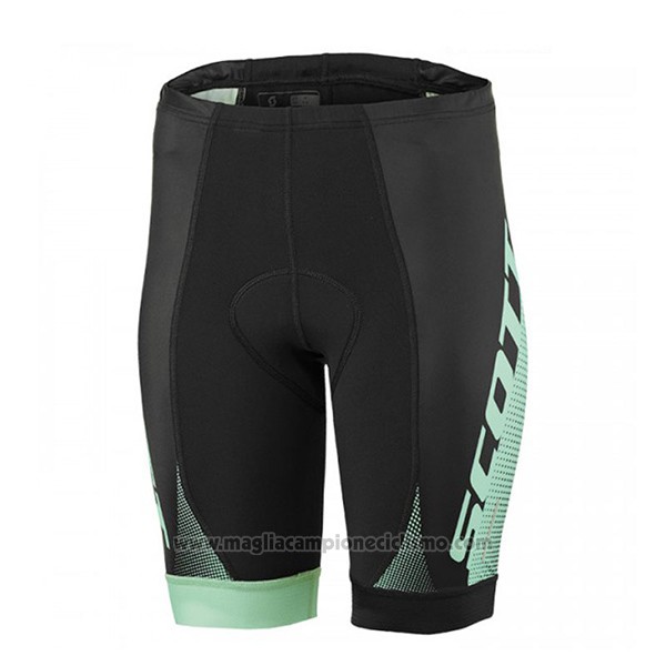 2017 Abbigliamento Ciclismo Donne Scott Nero e Verde Manica Corta e Salopette