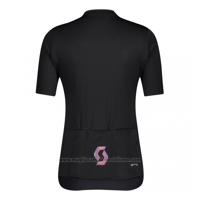 2021 Abbigliamento Ciclismo Donne Scott Nero Manica Corta e Salopette