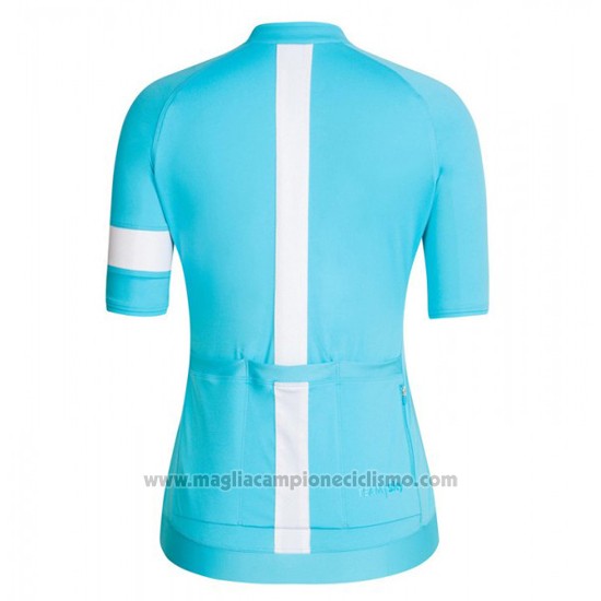 2016 Abbigliamento Ciclismo Donne Sky Blu e Bianco Manica Corta e Salopette