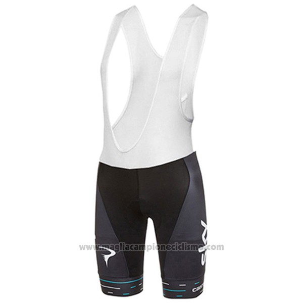2017 Abbigliamento Ciclismo Donne Sky Bianco Manica Corta e Salopette
