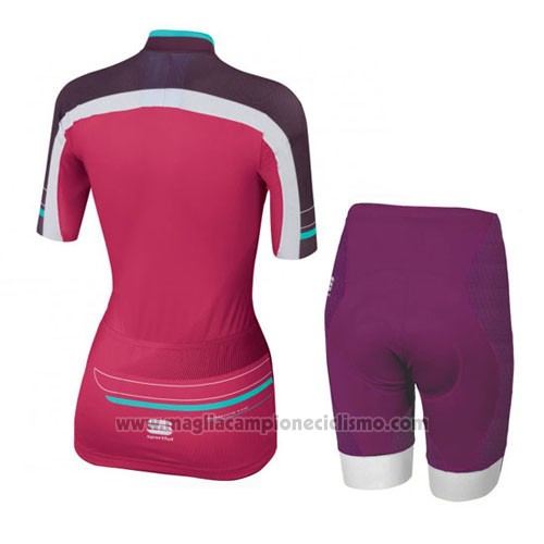 2016 Abbigliamento Ciclismo Sportful Rosso e Verde Manica Corta e Salopette