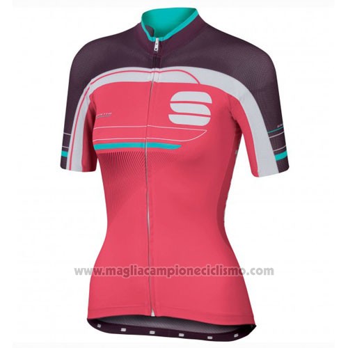 2016 Abbigliamento Ciclismo Sportful Rosso e Verde Manica Corta e Salopette