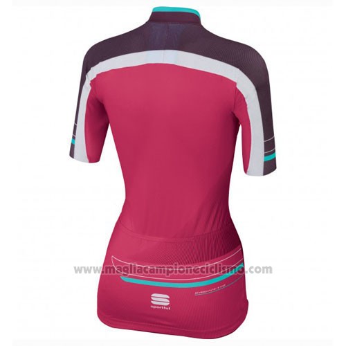 2016 Abbigliamento Ciclismo Sportful Rosso e Verde Manica Corta e Salopette