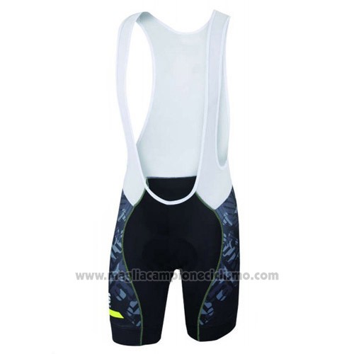 2016 Abbigliamento Ciclismo Sportful Verde e Nero Manica Corta e Salopette