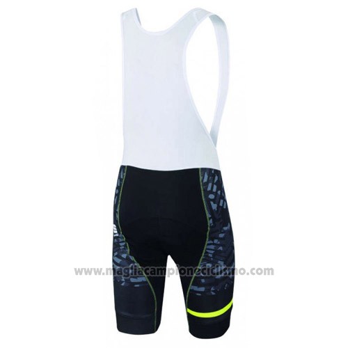 2016 Abbigliamento Ciclismo Sportful Verde e Nero Manica Corta e Salopette