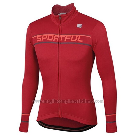 2020 Abbigliamento Ciclismo Donne Sportful Rosso Manica Lunga e Salopette