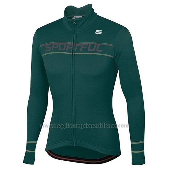 2020 Abbigliamento Ciclismo Donne Sportful Verde Manica Lunga e Salopette