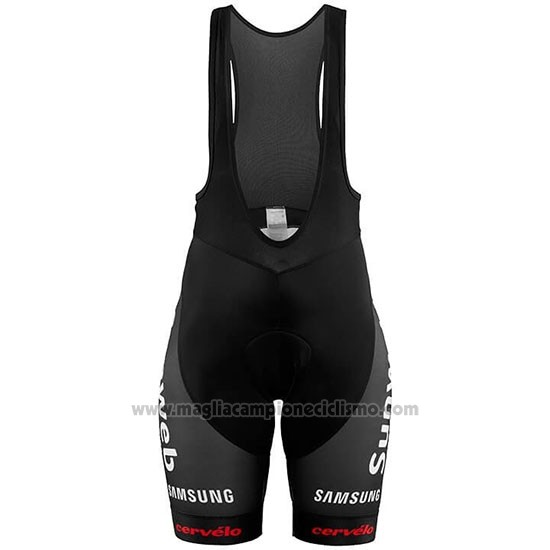 2019 Abbigliamento Ciclismo Donne Sunweb Arancione Bianco Manica Corta e Salopette