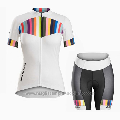 2016 Abbigliamento Ciclismo Trek Arancione e Bianco Manica Corta e Salopette