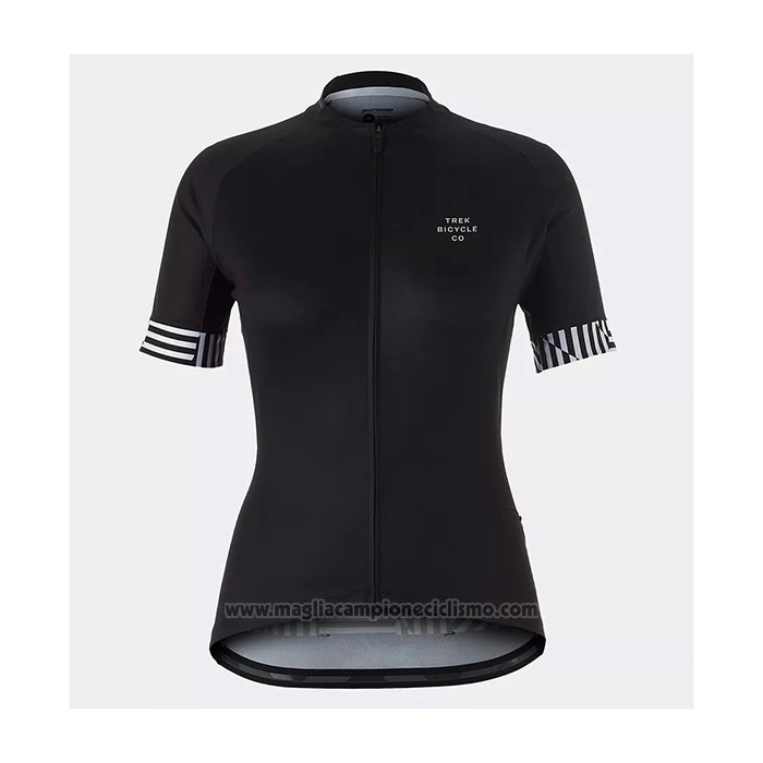 2021 Abbigliamento Ciclismo Donne Trek Nero Manica Corta e Salopette