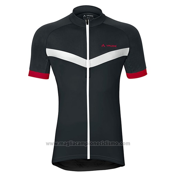 2017 Abbigliamento Ciclismo Donne Vaude Nero Manica Corta e Salopette