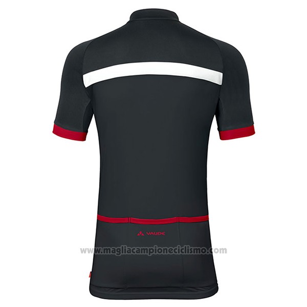 2017 Abbigliamento Ciclismo Donne Vaude Nero Manica Corta e Salopette