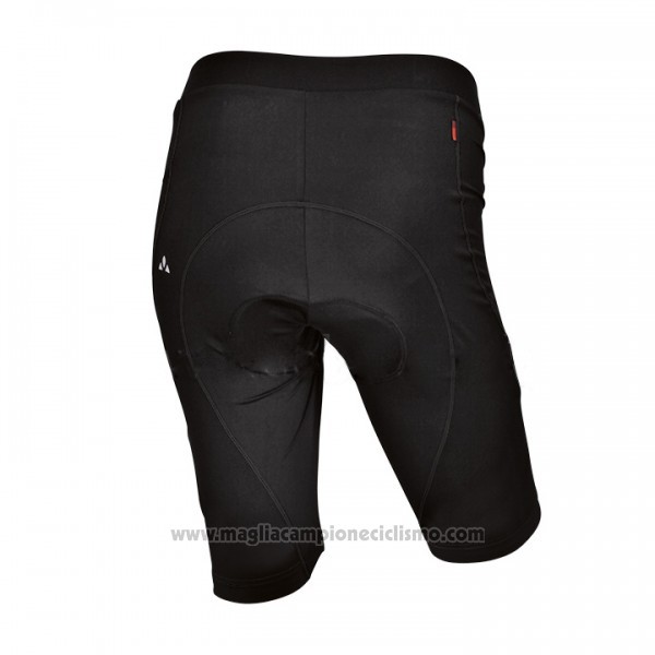 2017 Abbigliamento Ciclismo Donne Vaude Nero Manica Corta e Salopette