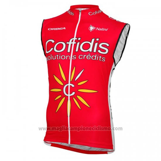 2016 Gilet Antivento Cofidis Giallo e Rosso