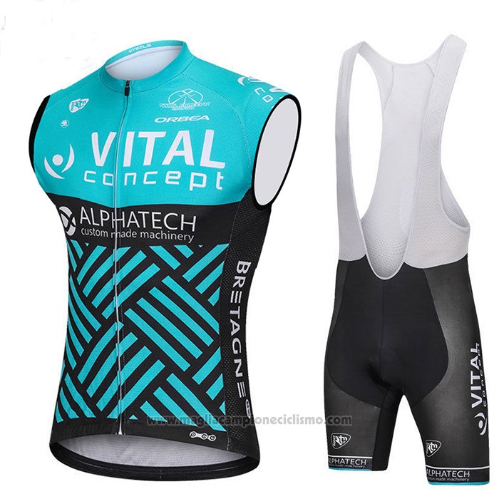 2018 Gilet Antivento Vital Concept Alphatech Blu e Nero