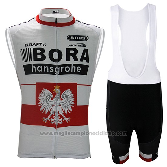 2017 Gilet Antivento Bora Bianco e Rosso