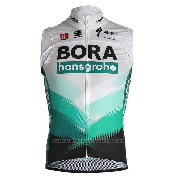 2021 Gilet Antivento Bora Bianco Verde Nero