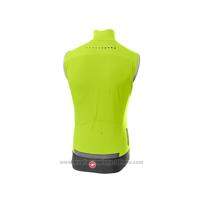 2021 Gilet Antivento Castelli Aceso Verde Manica Corta e Salopette