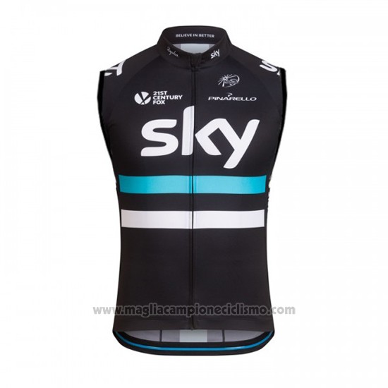 2016 Gilet Antivento Sky Nero e Blu