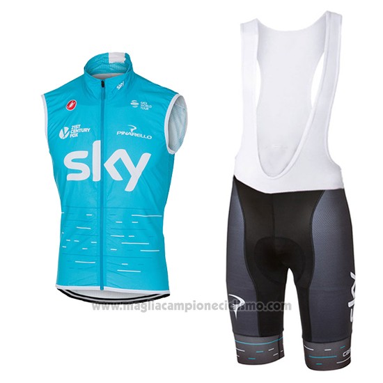 2017 Gilet Antivento Sky Celeste