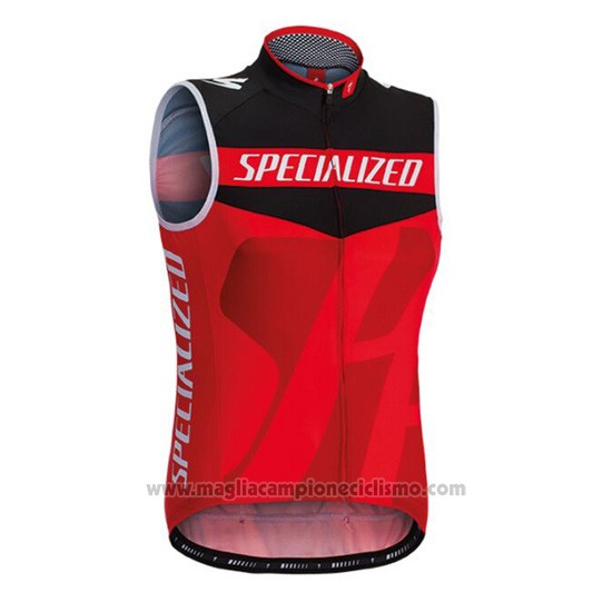 2016 Gilet Antivento Specialized Nero e Rosso