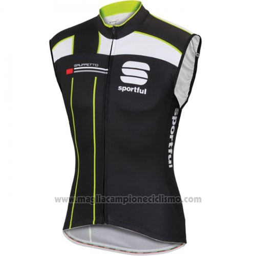 2016 Gilet Antivento Sportful Nero e Verde