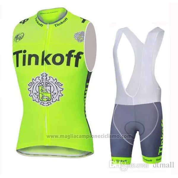 2019 Gilet Antivento Tinkoff Verde