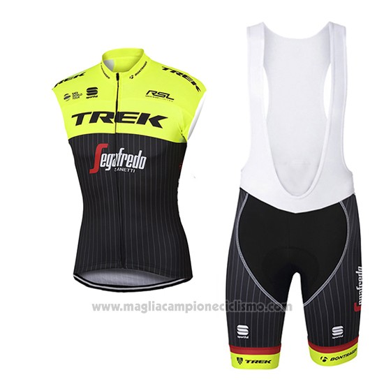 2017 Gilet Antivento Trek Segafredo Giallo e Nero