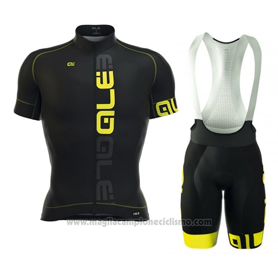 2016 Abbigliamento Ciclismo ALE Nero Manica Corta e Salopette