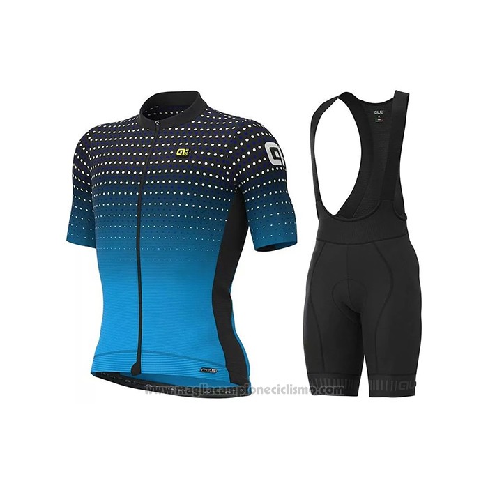 2021 Abbigliamento Ciclismo ALE Blu Manica Corta e Salopette(5)