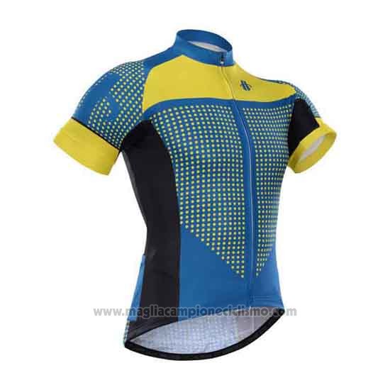 2015 Abbigliamento Ciclismo Hincapie Blu e Giallo Manica Corta e Salopette