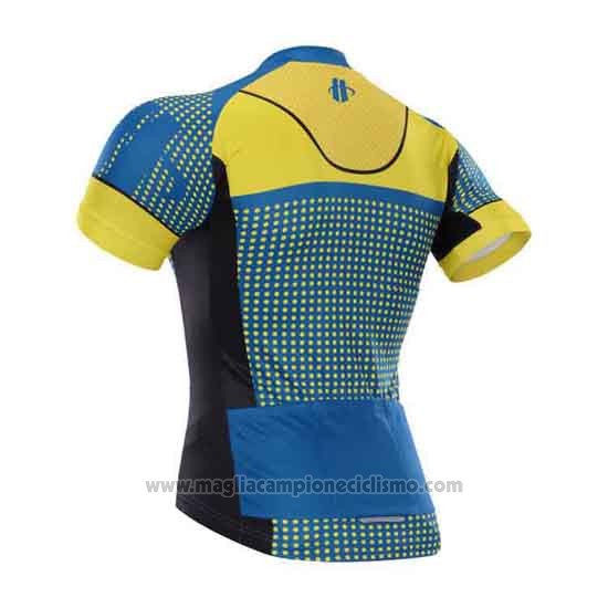 2015 Abbigliamento Ciclismo Hincapie Blu e Giallo Manica Corta e Salopette