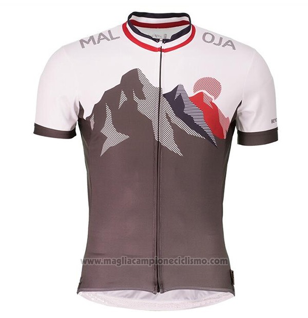 2017 Abbigliamento Ciclismo Maloja Marrone Manica Corta e Salopette