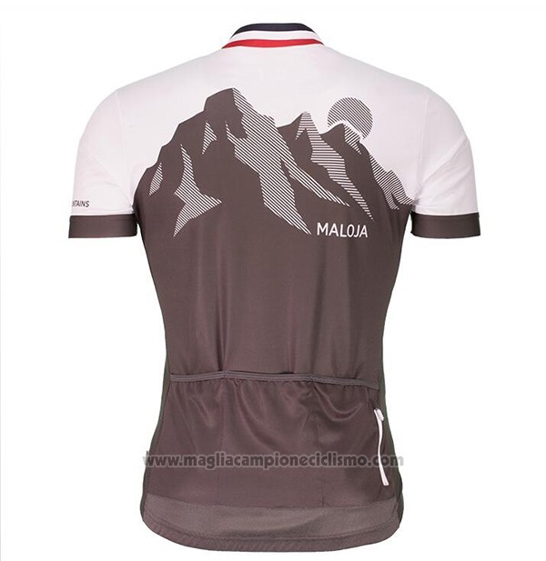 2017 Abbigliamento Ciclismo Maloja Marrone Manica Corta e Salopette