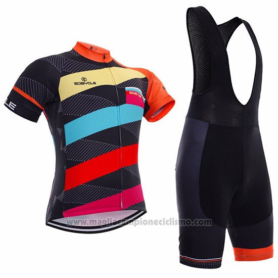 2017 Abbigliamento Ciclismo Sobycle Nero Manica Corta e Salopette