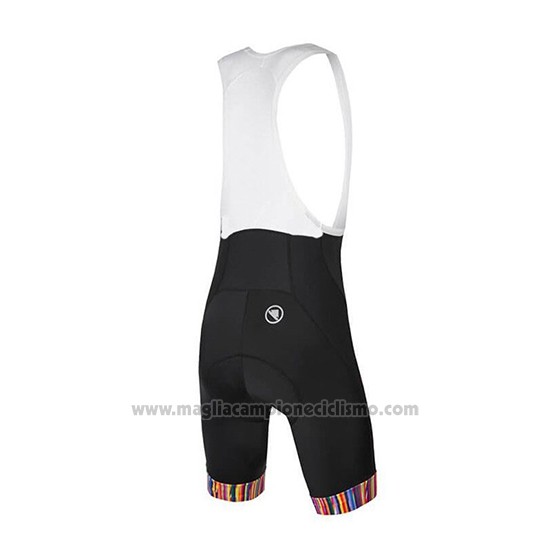 2018 Abbigliamento Ciclismo Endura Graphics Pinstripe Bianco Manica Corta e Salopette