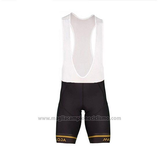 2018 Abbigliamento Ciclismo Maloja PushbikersM Nero Giallo Manica Corta e Salopette