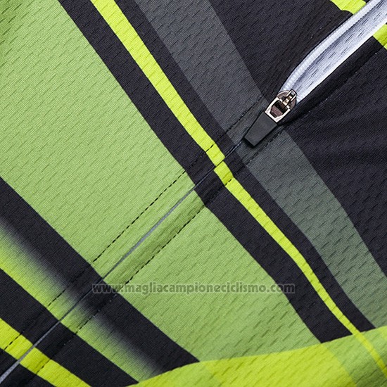 2019 Abbigliamento Ciclismo Sram Nero Verde Manica Corta e Salopette