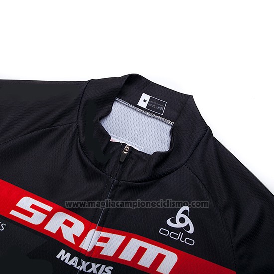 2019 Abbigliamento Ciclismo Sram Nero Verde Manica Corta e Salopette