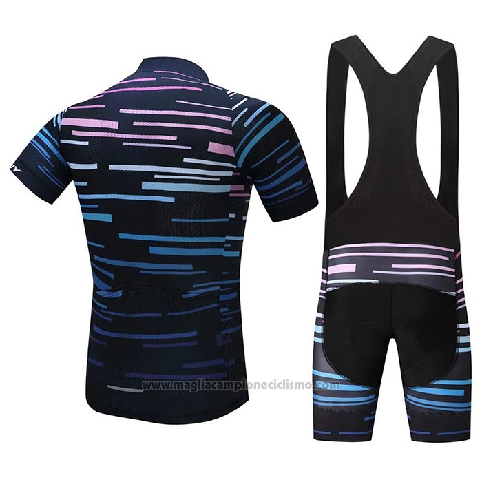 2020 Abbigliamento Ciclismo Octos Blu Manica Corta e Salopette