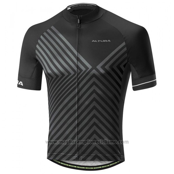 2017 Abbigliamento Ciclismo Altura Peloton Nero Manica Corta e Salopette