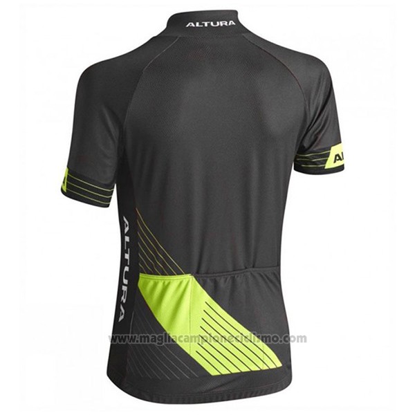2017 Abbigliamento Ciclismo Altura Sportive Nero Manica Corta e Salopette