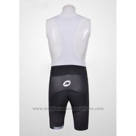 2011 Abbigliamento Ciclismo Assos Bianco e Giallo Manica Corta e Salopette