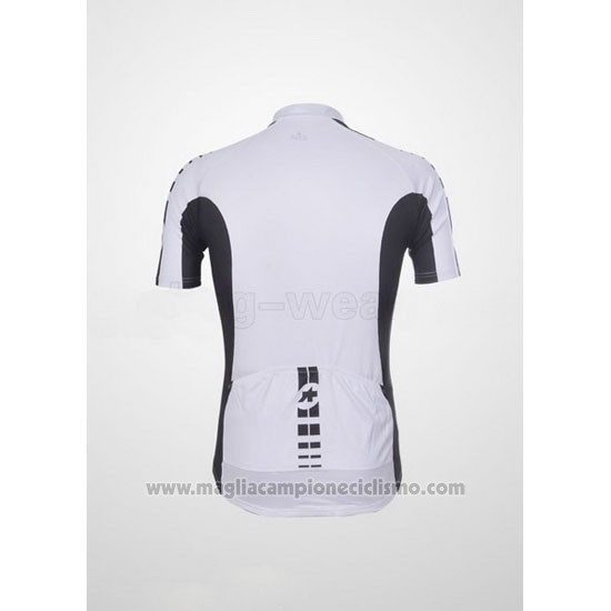 2011 Abbigliamento Ciclismo Assos Bianco e Nero Manica Corta e Salopette