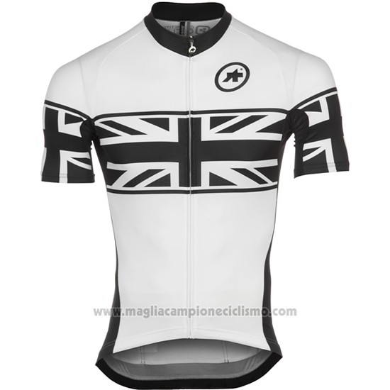 2016 Abbigliamento Ciclismo Assos Bianco Manica Corta e Salopette
