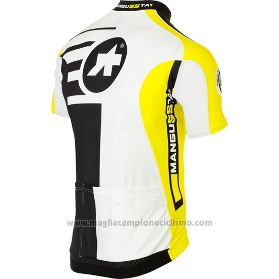 2016 Abbigliamento Ciclismo Assos Giallo Manica Corta e Salopette