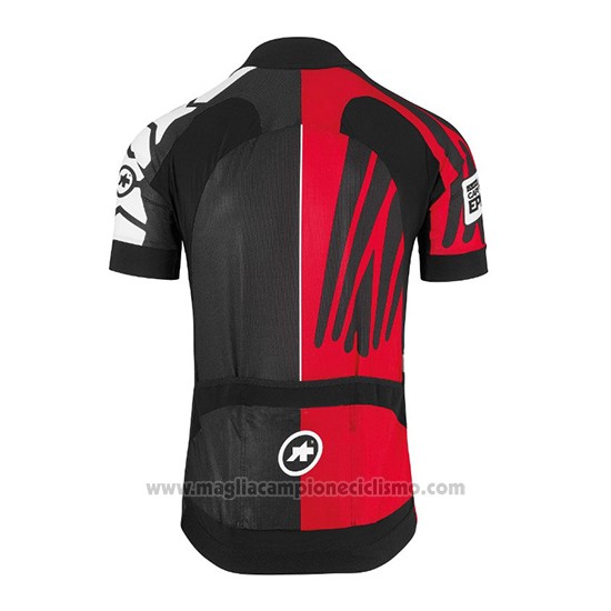 2018 Abbigliamento Ciclismo Assos SS.Capeepicxc Rosso Manica Corta e Salopette