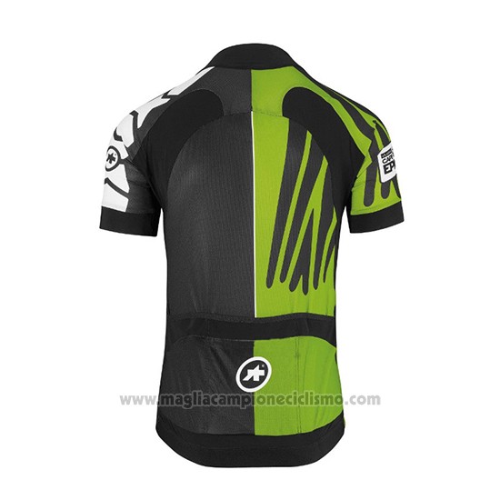 2018 Abbigliamento Ciclismo Assos SS.Capeepicxc Verde Manica Corta e Salopette