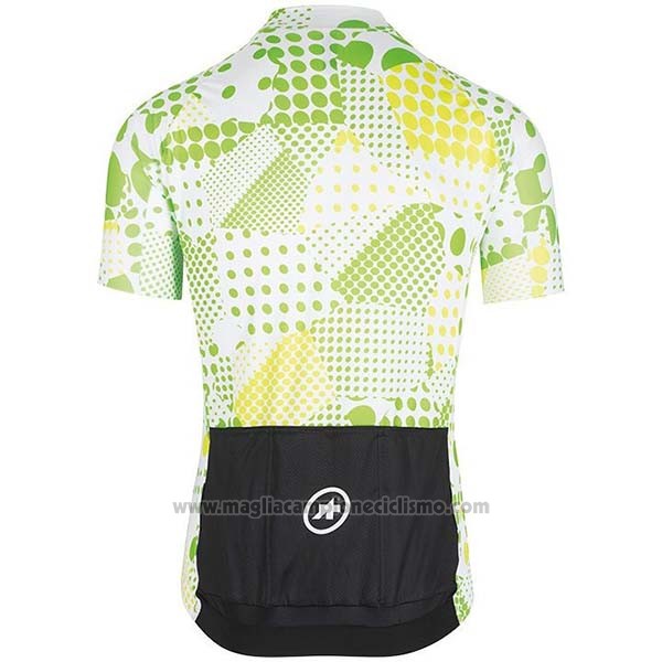2020 Abbigliamento Ciclismo Assos Erlkoenig Verde Bianco Manica Corta e Salopette